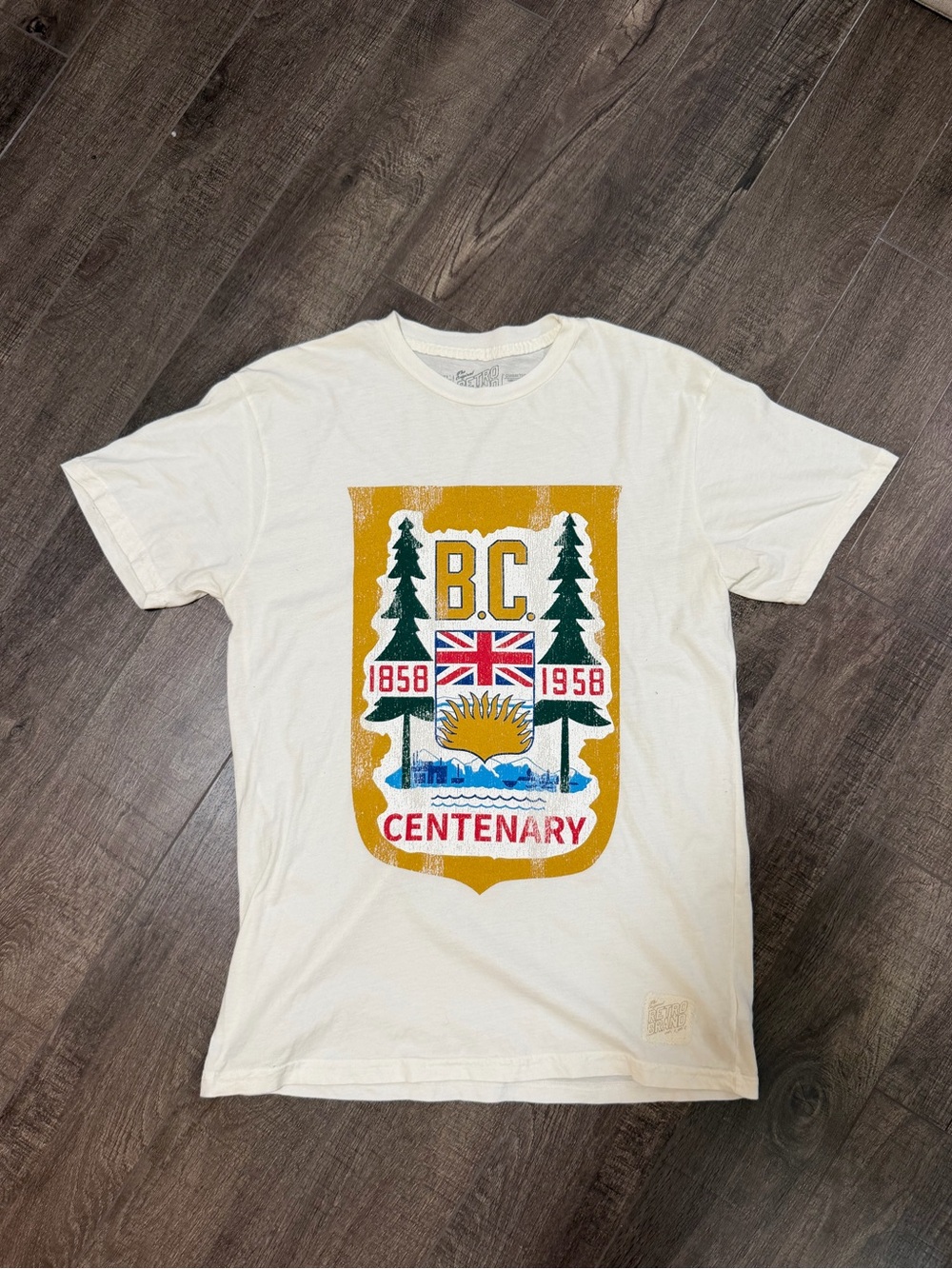 Retro Brand BC Centenary Tee - unisex size small
